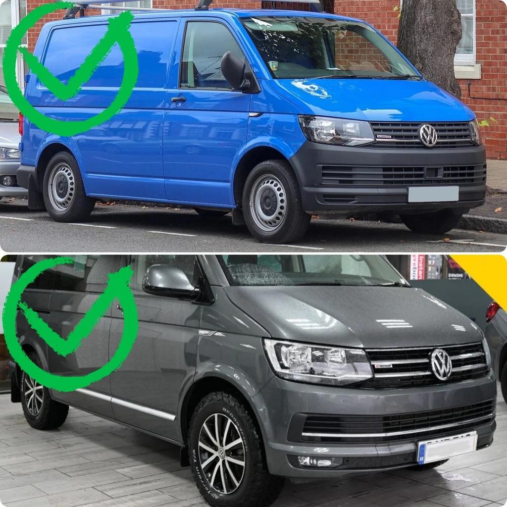 Front Bumper Splitter Lip For Volkswagen Caravelle T6 LWD TDI TSI 2015-2023 Auto Blade Spoiler Diffuser Bodykits Tuning Add On