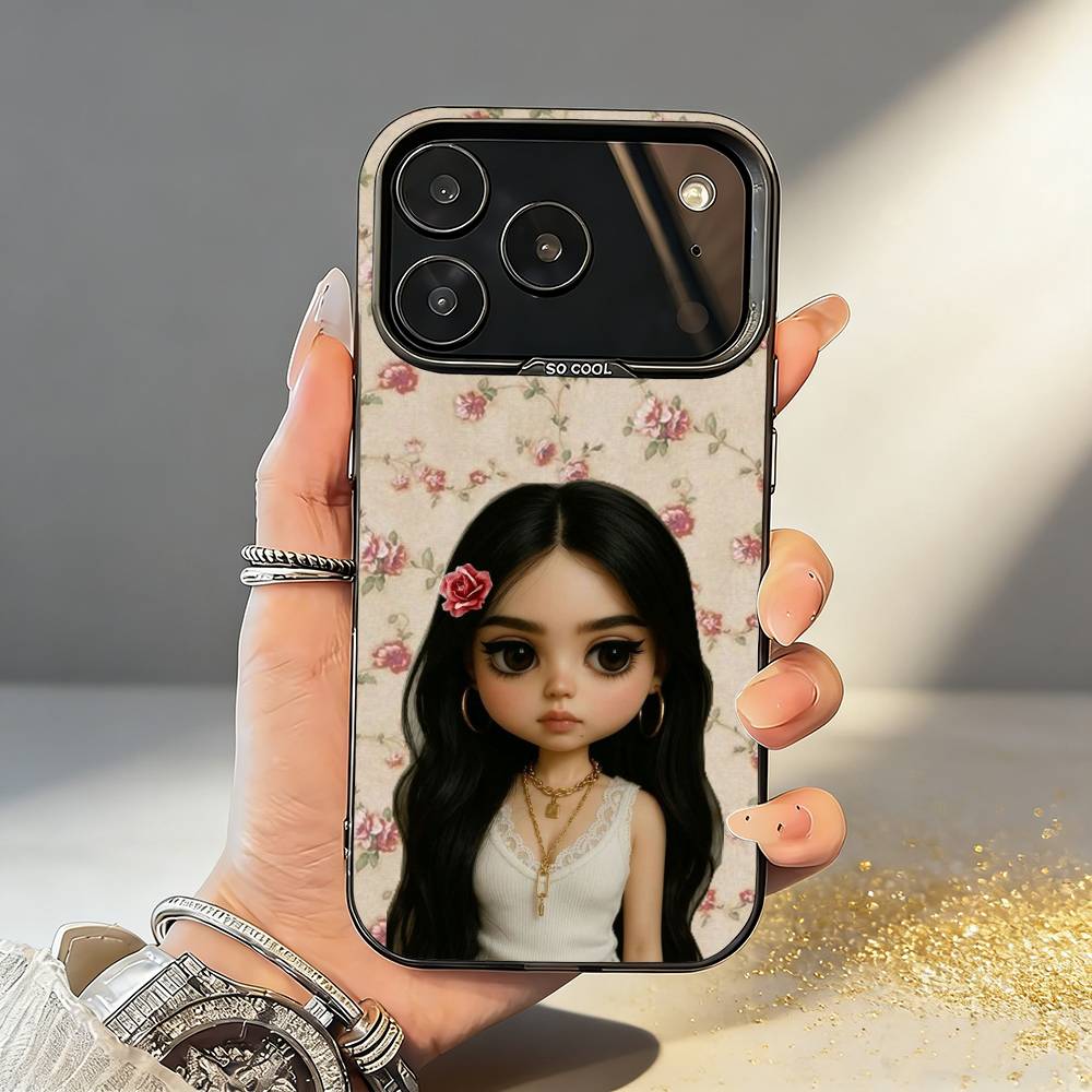 Cute D-Doll B-BlytheS Phone Case For iPhone17,16,15,14,13,12,11,Pro,MAX White Matte Shockproof Cover