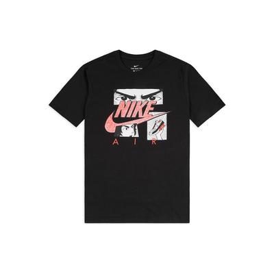 Camiseta de Manga Curta Pulôver Sportswear Essential Logo Estampa Desenho Animado Masculina Tops Preto DB6152-010
