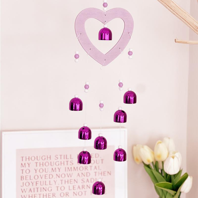 

Металлические колокольчики и деревянные подвески для украшения дома, креативные поделки, подарки на день рождения 13x55CM