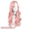 WTB Synthetische Lolita-Perücke, langwellig, schön, elegant, hellrosa, mit Pony, Damenperücke, für den Alltag, Weihnachten, Cosplay, Party
