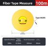 Yellow Soft Leather Tape Measure 20 30 50 100 Meter Waterproof Ruler For Building Site Surveying Professional Measuring Tools