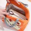 Lunch Bag Cute Cartoon Animal Pattern Waterproof Large Capacity Portable Thermal Insulation Lunch Box Bag for Women Men
