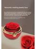 Rotating Rose Gift Box with Necklace and Ring - Valentine's Day Eternal Flower Jewelry Box