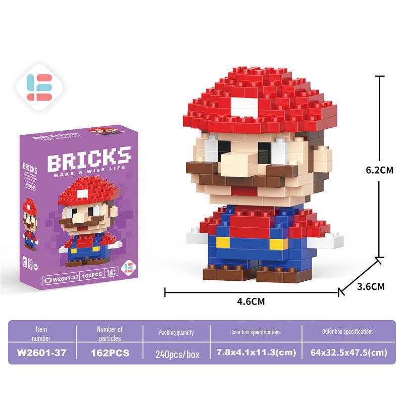 Guochao Chinese Mahjong Diamond Particle Building Blocks - Children's Educational Set