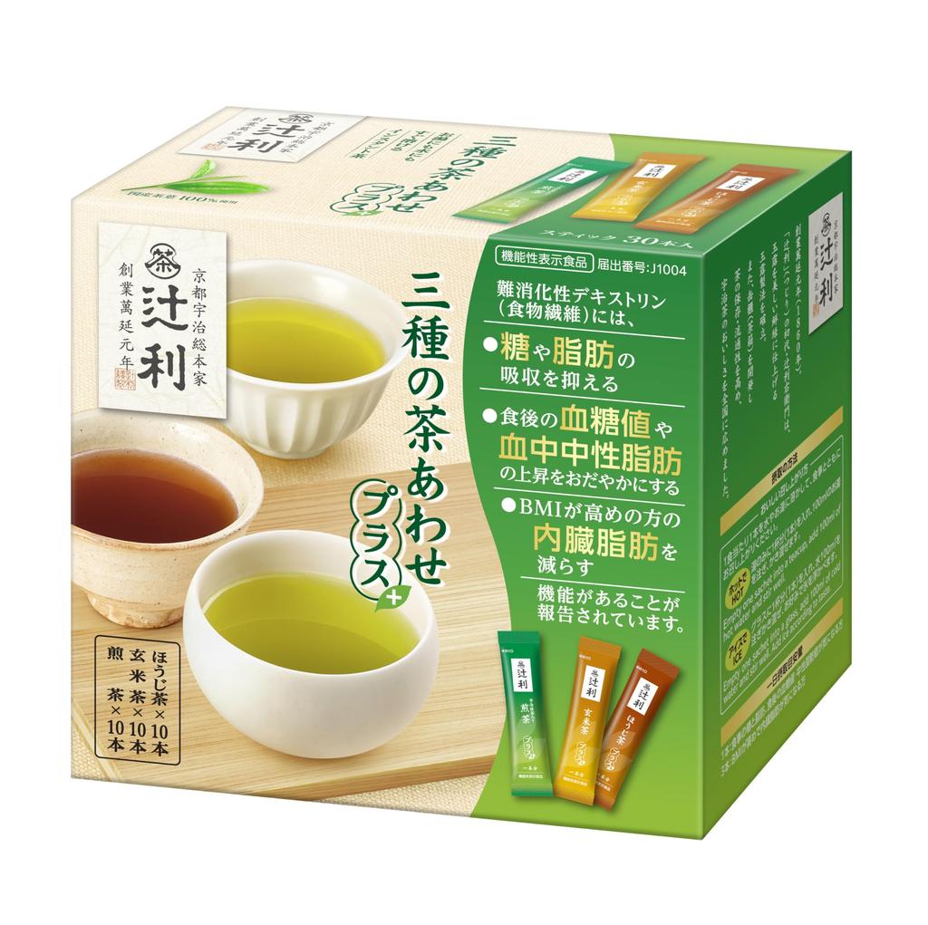 Tsujiri Three Types of Tea Plus 30P [Functional Food]