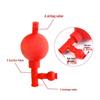 Three-Way Graduated Suction Bulb for Liquid Handling In Experiments