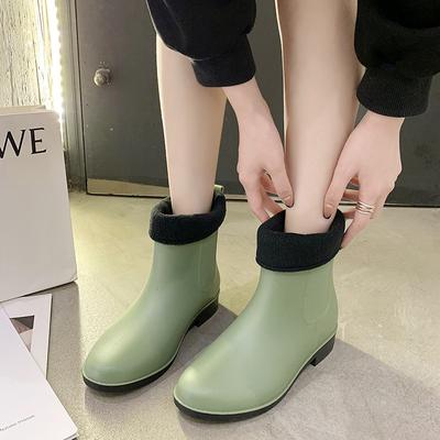 Damen Kurze Rutschfeste Wasserdichte Mode Regenstiefel