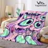 Pastel Zombie Monster Drip Printed Blanket Suitable for Sofas Beds Offices Travel Camping Chairs Warm Plush Blanket