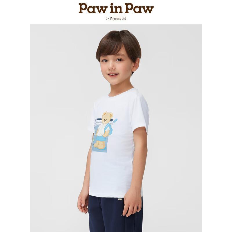 PawinPaw Boys  Cartoon Bear Print T-Shirt 130