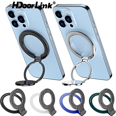 HdoorLink Pour MagSafe téléphone support de bague magnétique pour Iphone 12 13 14 15 Pro Max Mini support de téléphone magnétique support de poignée accessoires pour Smartphone