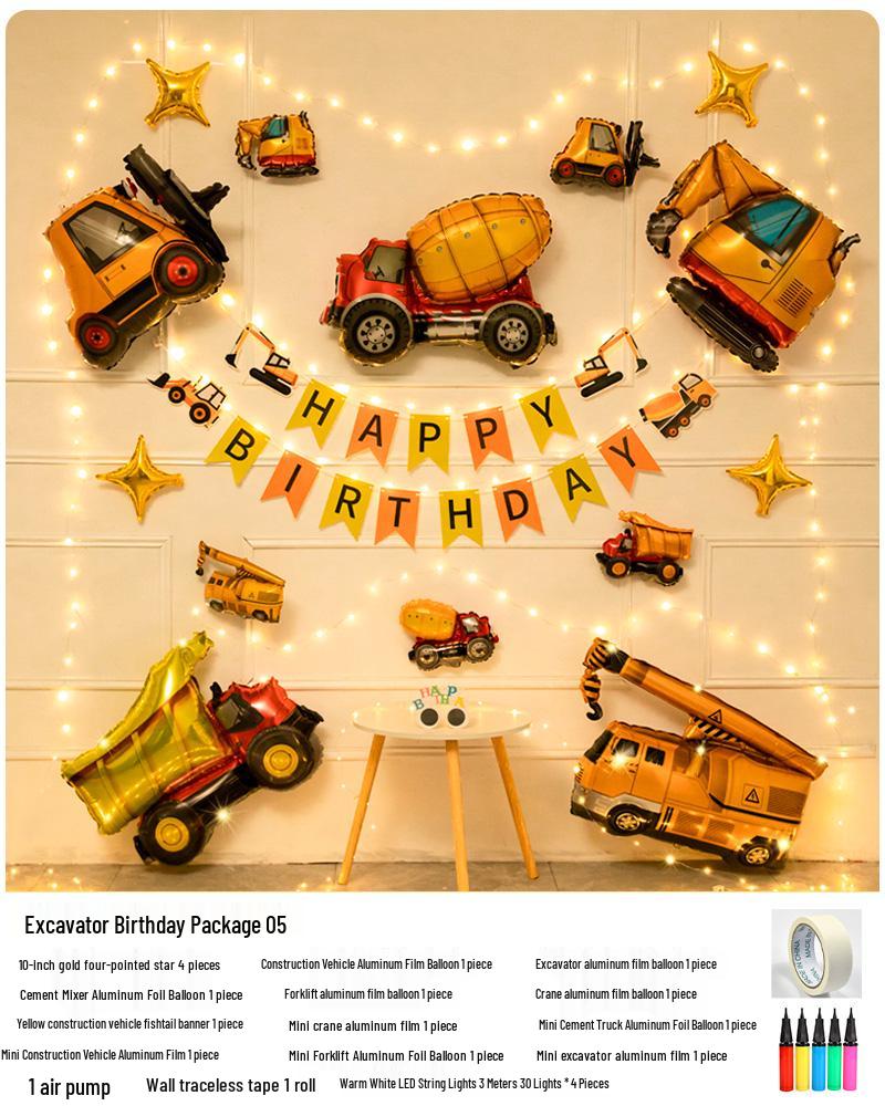 Decoração de Balões de Carro para Festa de Aniversário de Meninos (Idades 2-3)