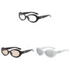 Style Oval Sunglasses With Uv400 Protection For Fashionable Summer Outings