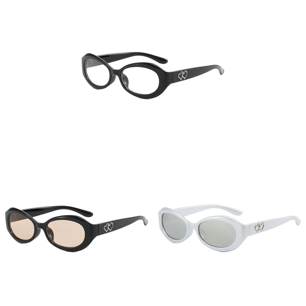 Style Oval Sunglasses With Uv400 Protection For Fashionable Summer Outings