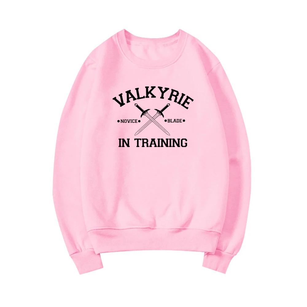 Valkyrie In Training Sweatshirt Sarah J Maas Sweatshirts ACOTAR Hoodie Night Court Boknördig Gåva Unisex Långärmade Pullovers Toppar