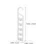 6Pcs Space Saving Multi Hangers Closet Organizer Heavy Duty Plastic Dorm Room Clothes Storage Shirts Pants Jeans Sweaters