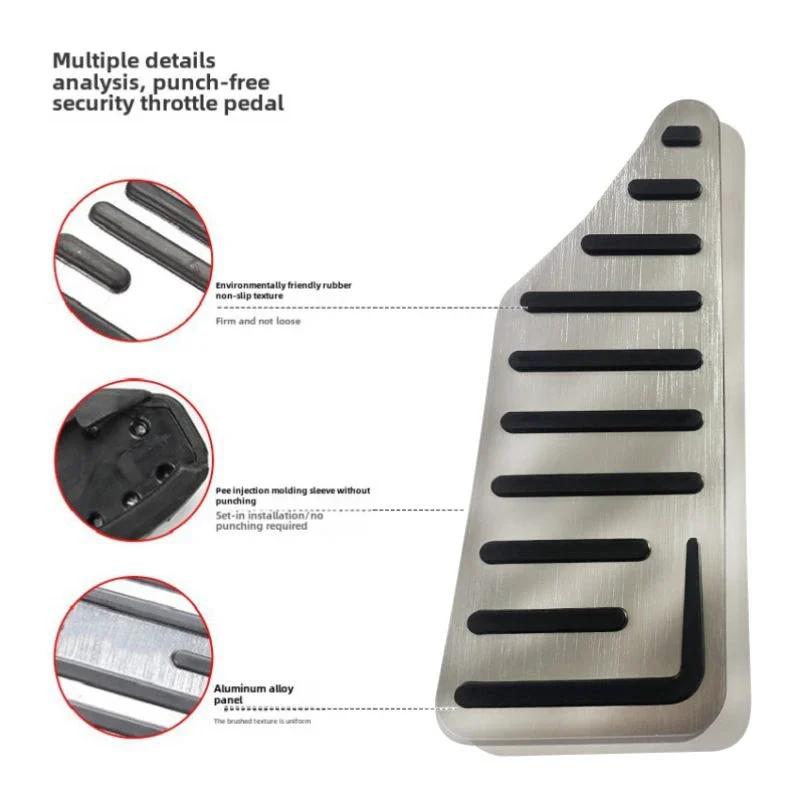 For Honda HR-V HRV HR V 2025 2025 2025 LHD AT Car Foot Pedals Cover Accelerator Brake Pedal Rest Pedals Non-Slip Mat Accessories