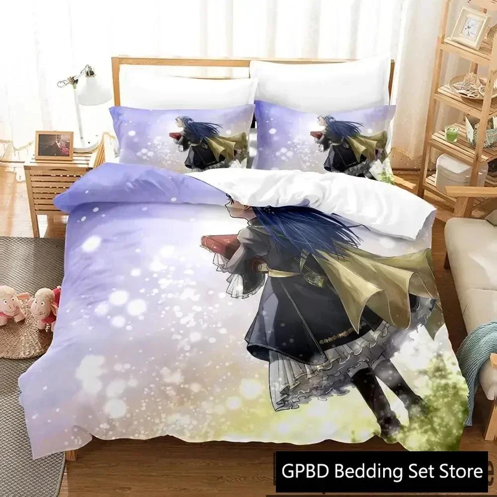 3D Print Ascendance of a Bookworm Anime Bedding Set Bedroom Soft Modern Bedspreads Comefortable Duvet Cover Quilt Pillowcase 70x133cm 3pcs