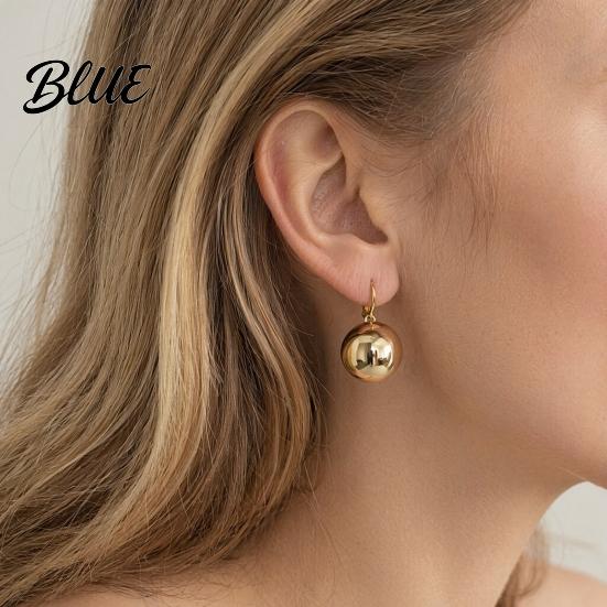 Stylish City Earrings 1 Pair Ball Dangle for Women Metal
