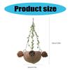 Natural Birdhouse Toy Parakeets Resting Bed Cage Hanging Swing Breeding Nest for Budgies, Lovebirds