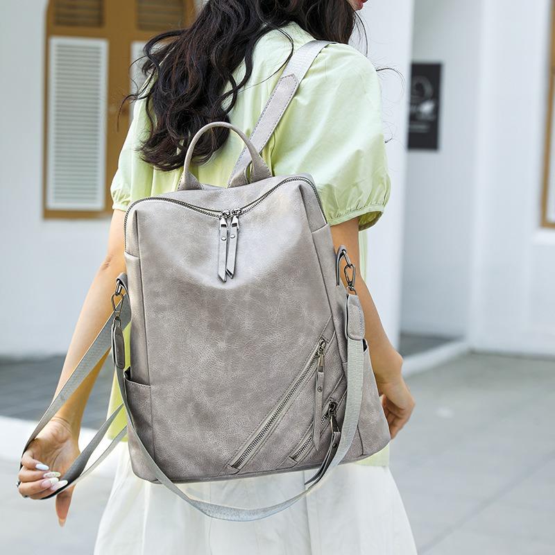 Tasche Damen neu Textur Retro Trend Rucksack Lässig Mode Damen Tasche Reiserucksack