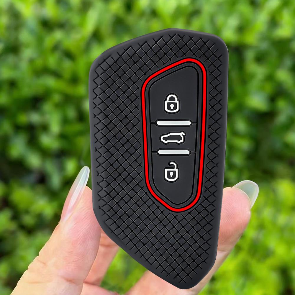 3 Buttons Car Key Case Fob Cover For Vw Volkswagen Golf 8 Mk8 Mk4 Gti Gtd R Id3 Id4 Mk4 Skoda Cupra Formentor Tarraco