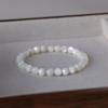 White Pearl Natural White Shell Bracelet with Elastic Cord, Hand-polished, Authentic, Fresh Style for Women