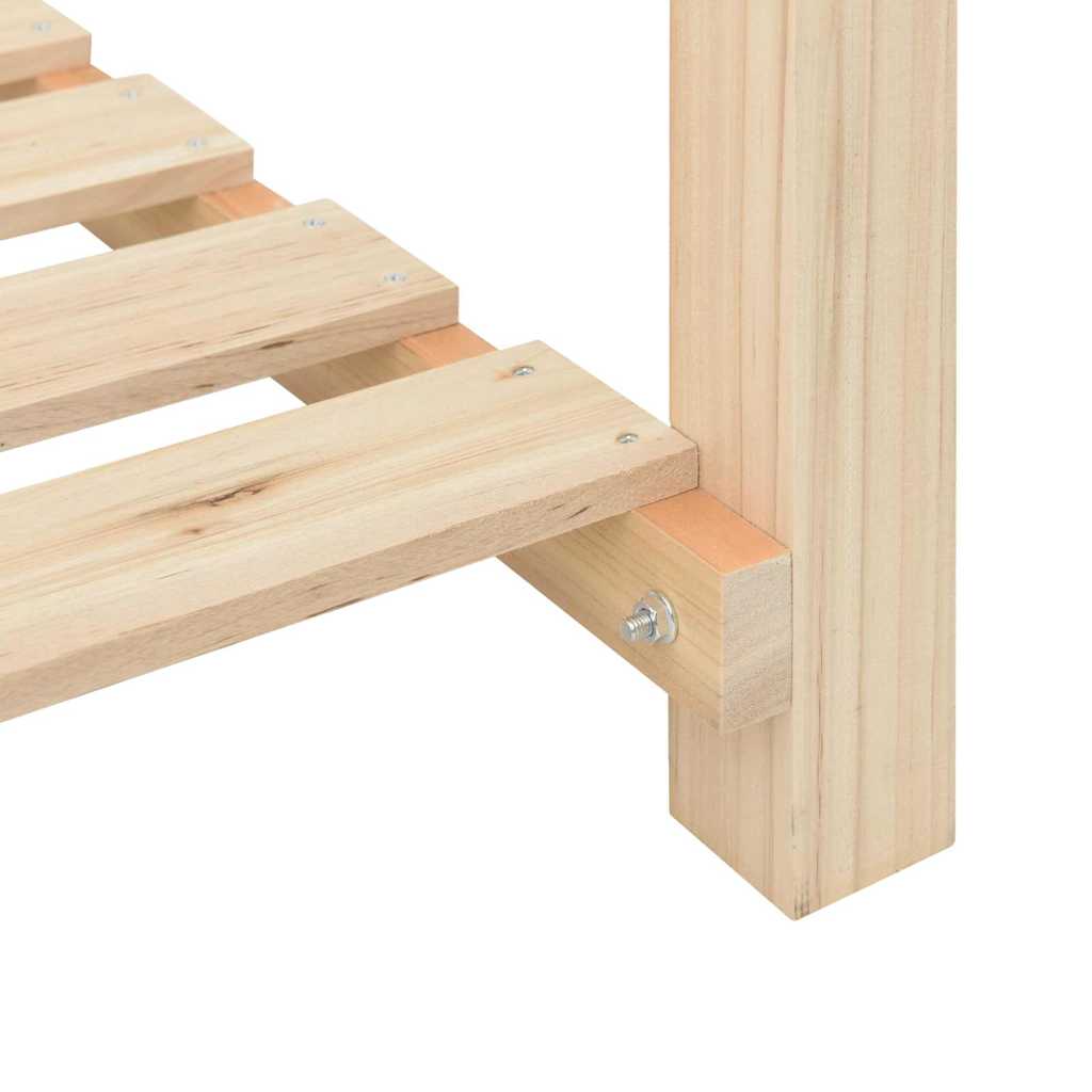Garden Planter with Shelf Beige 71 x 37 x 76.5 cm