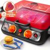 JOYFY Kids BBQ Grill Playset Kitchen Toy Set with Pretend Smoke Light Color-Changing Food for Boys Girls Kids Birthday Gift