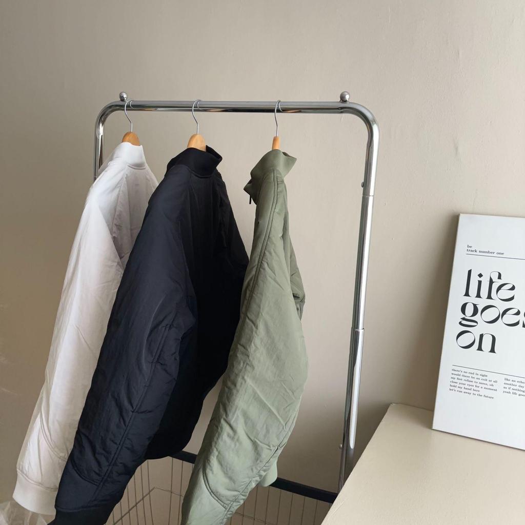 Lulu Women's Cotton-Padded Zip Cardigan with Stand-Up Collar