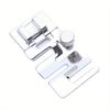 2Pcs Sewing Machine Parts Foot Presser Foot Rolled Hem Feet Elastic Cord Band Fabric Stretch DIY Sewing Accessories