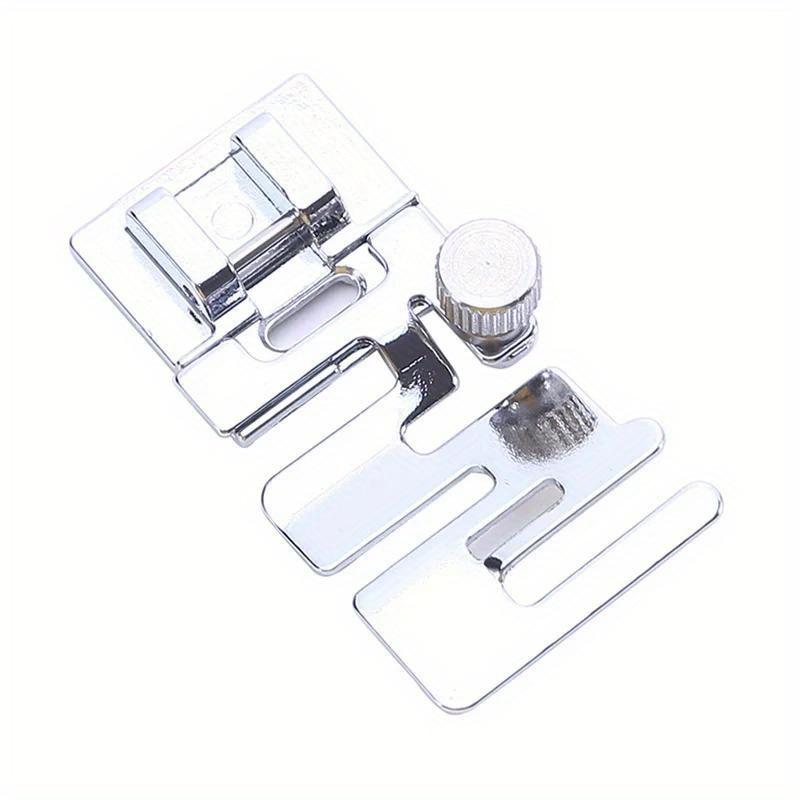 2Pcs Sewing Machine Parts Foot Presser Foot Rolled Hem Feet Elastic Cord Band Fabric Stretch DIY Sewing Accessories