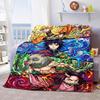 Demon Slayer Soft Flannel Blanket Plush Warm Lightweight Throw for Sofa Bed Couch Cozy Winter Travel Decor Gift -QJY