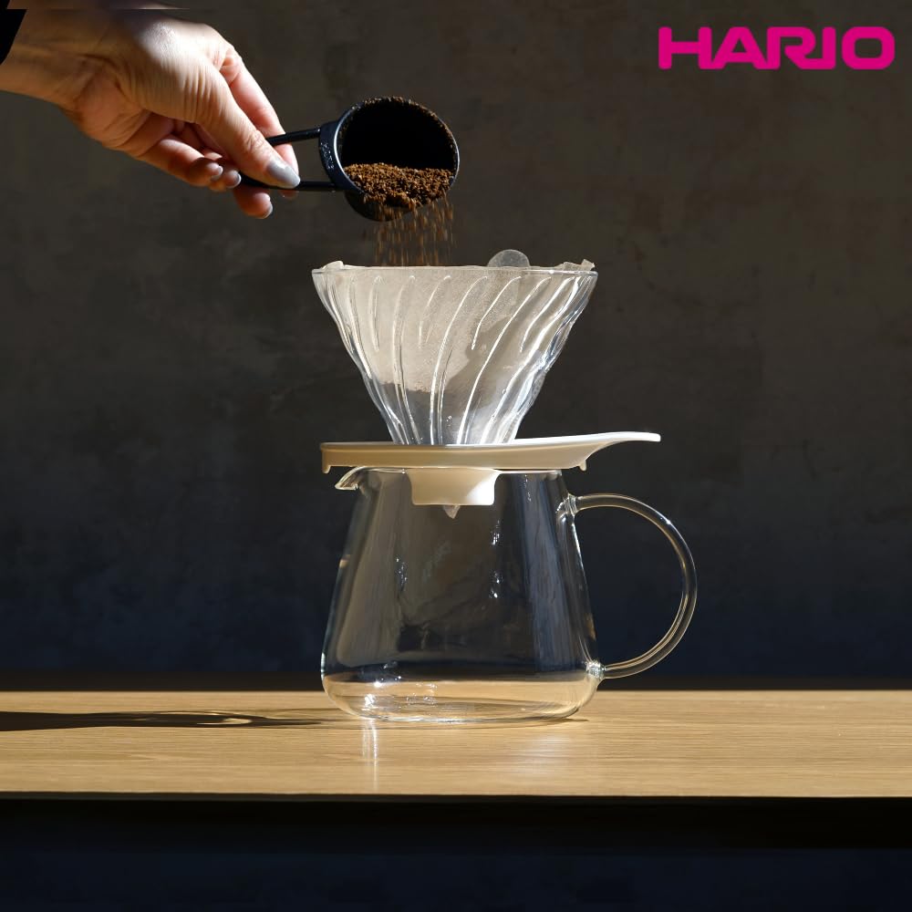 HARIO V60 Coffee 160 Filters Per Pack Filters X 4 Amazon Original Made In FSC Paper 02 Filters, 1-4 Cups, (40 Packs), Set, Japan, Certified, W, White,