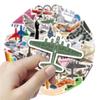 10/30/48PCS Airplane Cartoon Stickers DIY Laptop Luggage Skateboard Waterproof Cool Graffiti Decals Fun for Kids Toys Gifts