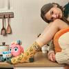 [2SET] [Bread Barbershop x Banana Sisters] Kitchen Logo Pattern Point Socks 3 Colors