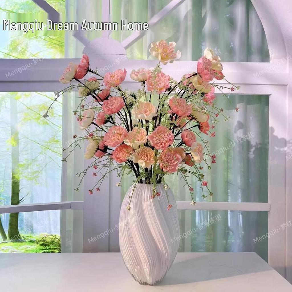 Glasvase für frische oder getrocknete Blumen - Elegante französische hydroponische Heimdekoration