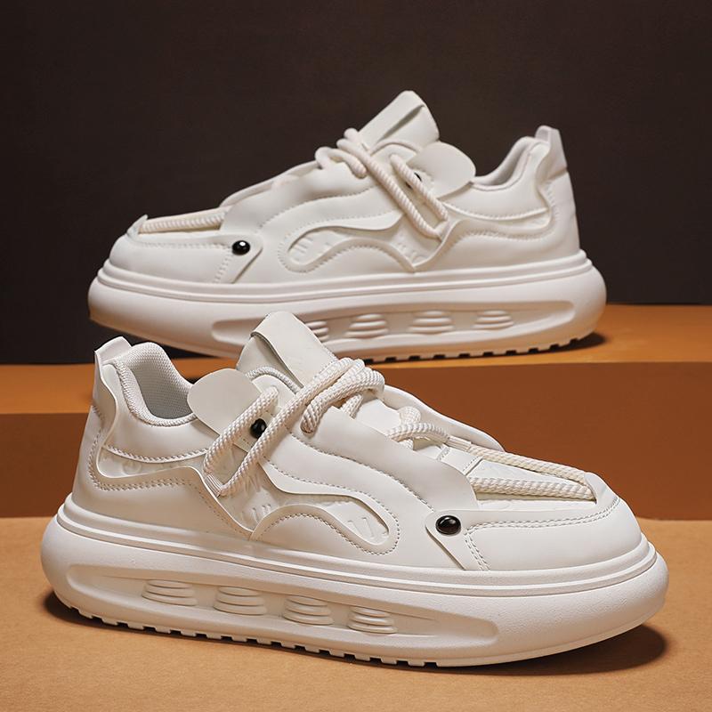 

2024 Оригинальные мужские кроссовки Дизайнерская мода Обувь для скейтборда Мужские кроссовки-хлебцы Уличный хип-хоп Повседневные кроссовки Обувь на платформе 39 бежевый