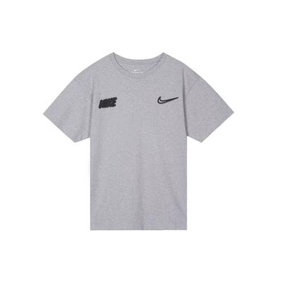 Graffiti Logo Crew Neck Short Sleeve T-Shirt Men Tops Grey CW5583-902