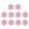 10Pcs Glitter Snowflake Christmas Ornaments  Tree Hanging Decoration 10cm