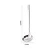 Thickened Long Handle Tablespoon Stainless Steel Soup Spoon Hot Pot Cooking Spoon Bouillon Porridge Ladle Utensils for Kitchen