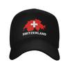 Cappellino da Baseball Estivo Bandiera Svizzera Running Hippie yk Design Carino Sole Hip Hop Cappelli FeUnisex Unisex Traspirante Cappellini da Baseball