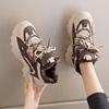 Fashion Fashion Chunky Sneakers for Women Mid Top Winter Dad Platform Fur Lined Warm Casual Walking Wedge Sports Tennis