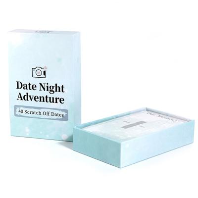 12*8cm 40 Date Ideas Card Games for Couples Date Night - Unique Date Deck Scratch Off Cards, Great As Gifts for Boyfriend
