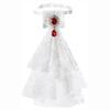 Women Accessories Vintage Style Lace Jabot Collar Detachable Ruffled Jabot Necktie Renaissance Collar Fancy Dress Parties