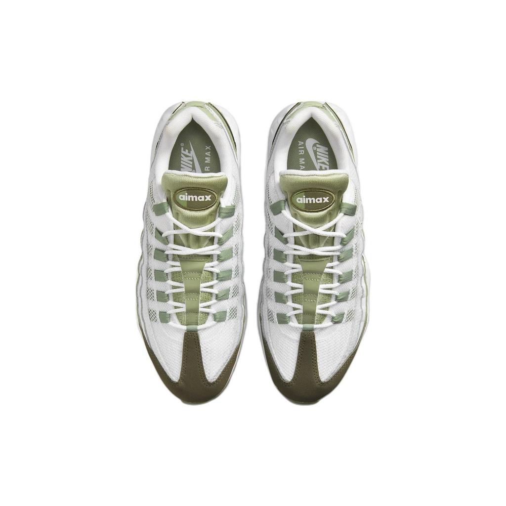 Nike Air Max 95 White Oil Green Men Sneakers Medium-Olive FD0780-100