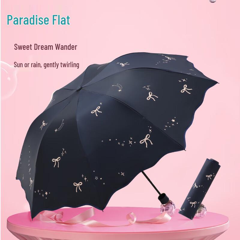 Heaven Tri-Fold UV Protection Sun & Rain Umbrella