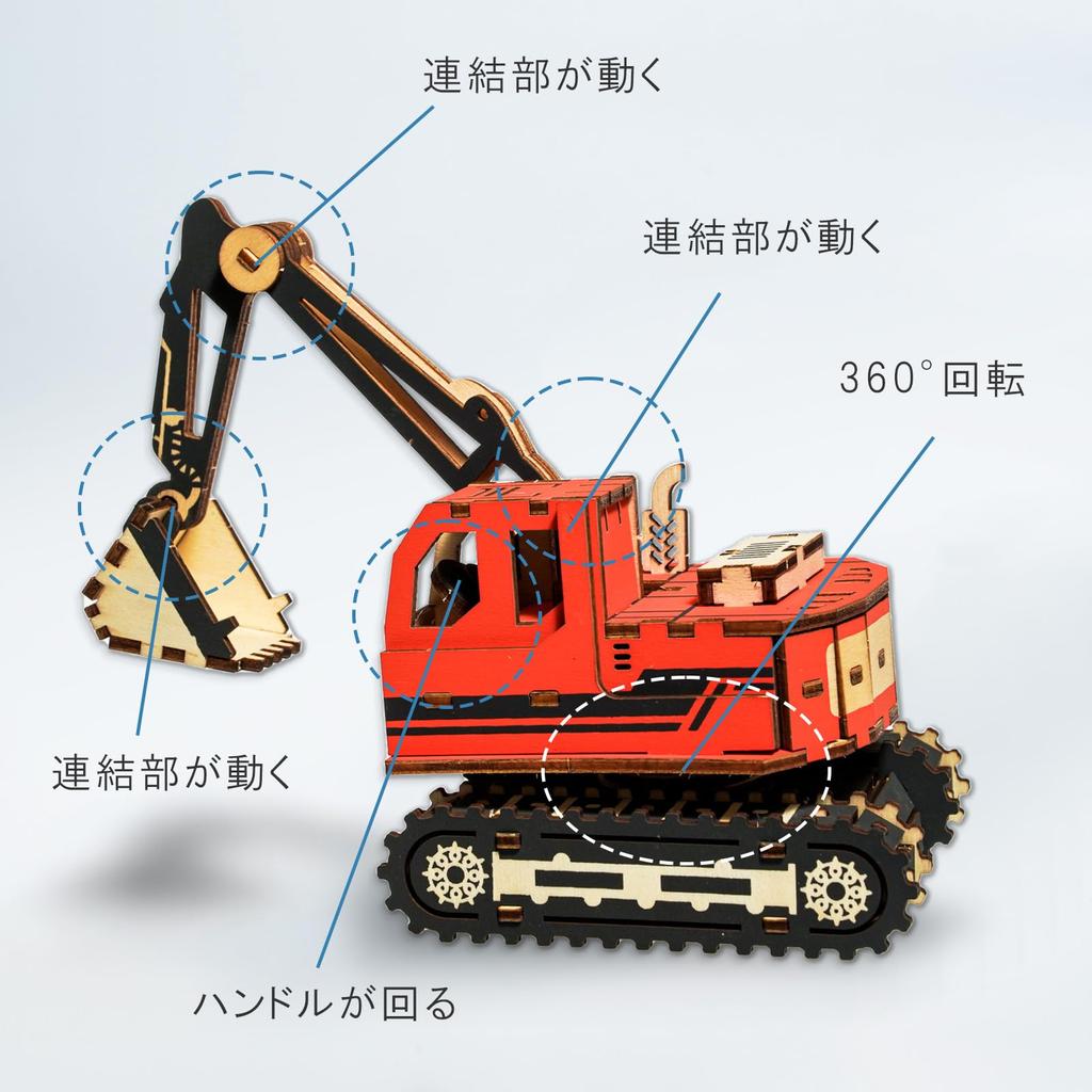 3D Wooden Puzzle of Working DIY Assembly Kit with Figures and Plastic Model Kits Craft Kit for Elementary School Students and Brain Latest No