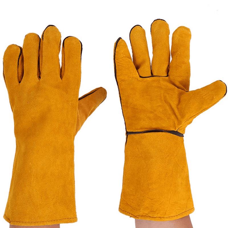 Kun Jun Long Leather Welding Gloves
