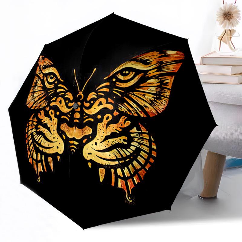 Butterfly  Automatic Umbrella Compact 8-Rib Weight Weight Durable Everyday Carry Umbrella Fashion Lovers